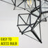 Moravian Star Flush Mount Ceiling Light, 18-In, Black, Transparent
